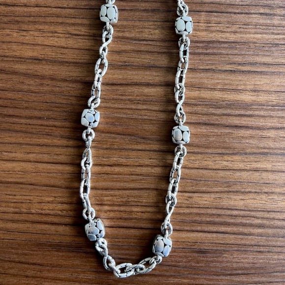 John Hardy Kali Pebble Silver Necklace